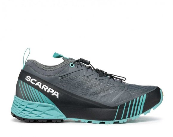 Scarpa Damen Ribelle Run GTX, Anthrazit/Türkis Scarpa Damen Ribelle Run GTX, Anthrazit/Türkis